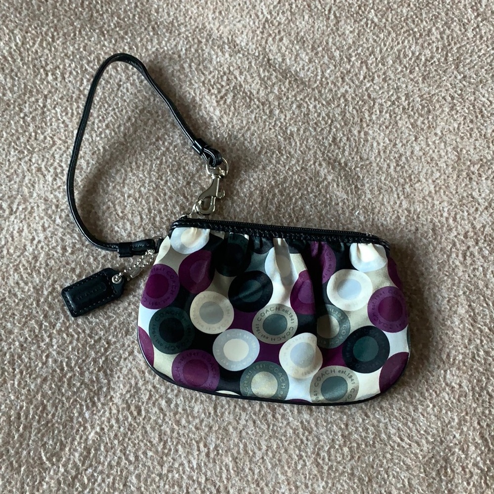 Coach Purple Wristlet
